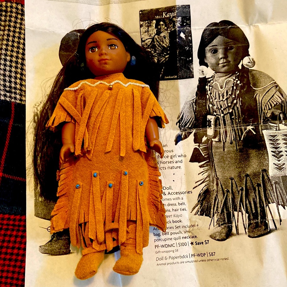 American girl Kaya little Nez Perce girl who loves horses and respects nature .